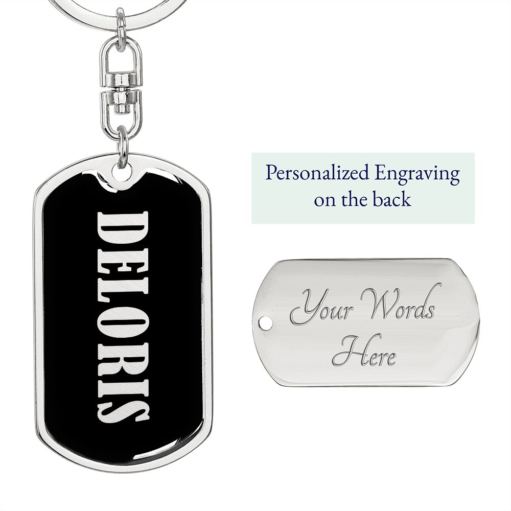Deloris v02 - Luxury Dog Tag Keychain