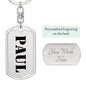 Paul - Luxury Dog Tag Keychain