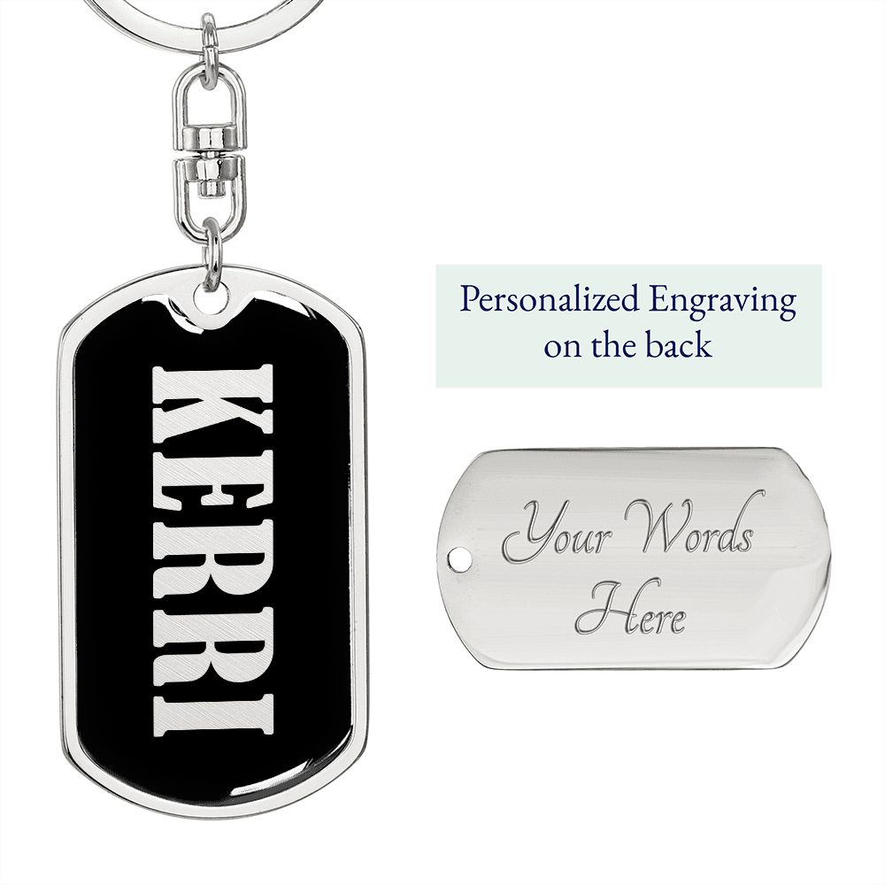 Kerri v02 - Luxury Dog Tag Keychain