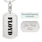 Floyd - Luxury Dog Tag Keychain