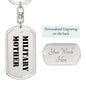 Military Mother - Luxury Dog Tag Keychain