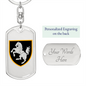 1st Tank Brigade (Ukraine) - Luxury Dog Tag Keychain