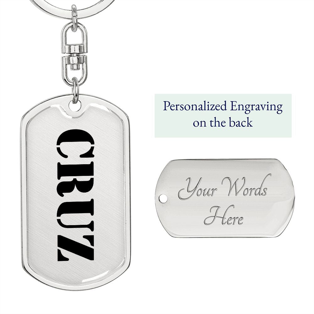 Cruz - Luxury Dog Tag Keychain