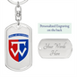 58th Motorized Infantry Brigade (Ukraine) - Luxury Dog Tag Keychain