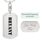 Bryant - Luxury Dog Tag Keychain