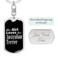 Australian Terrier v2 - Luxury Dog Tag Keychain