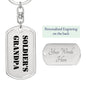 Soldier's Grandpa - Luxury Dog Tag Keychain