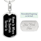 Scottish Terrier's Home v2 - Luxury Dog Tag Keychain