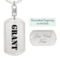 Grant - Luxury Dog Tag Keychain