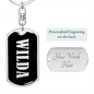 Wilda v02 - Luxury Dog Tag Keychain