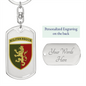 24th Mechanized Brigade (Ukraine) - Luxury Dog Tag Keychain