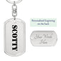 Scotty - Luxury Dog Tag Keychain