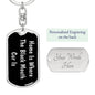 Black Mouth Cur's Home v2 - Luxury Dog Tag Keychain