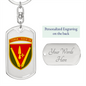 40th Artillery Brigade (Ukraine) - Luxury Dog Tag Keychain