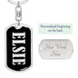 Elsie v02 - Luxury Dog Tag Keychain