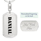 Danial - Luxury Dog Tag Keychain
