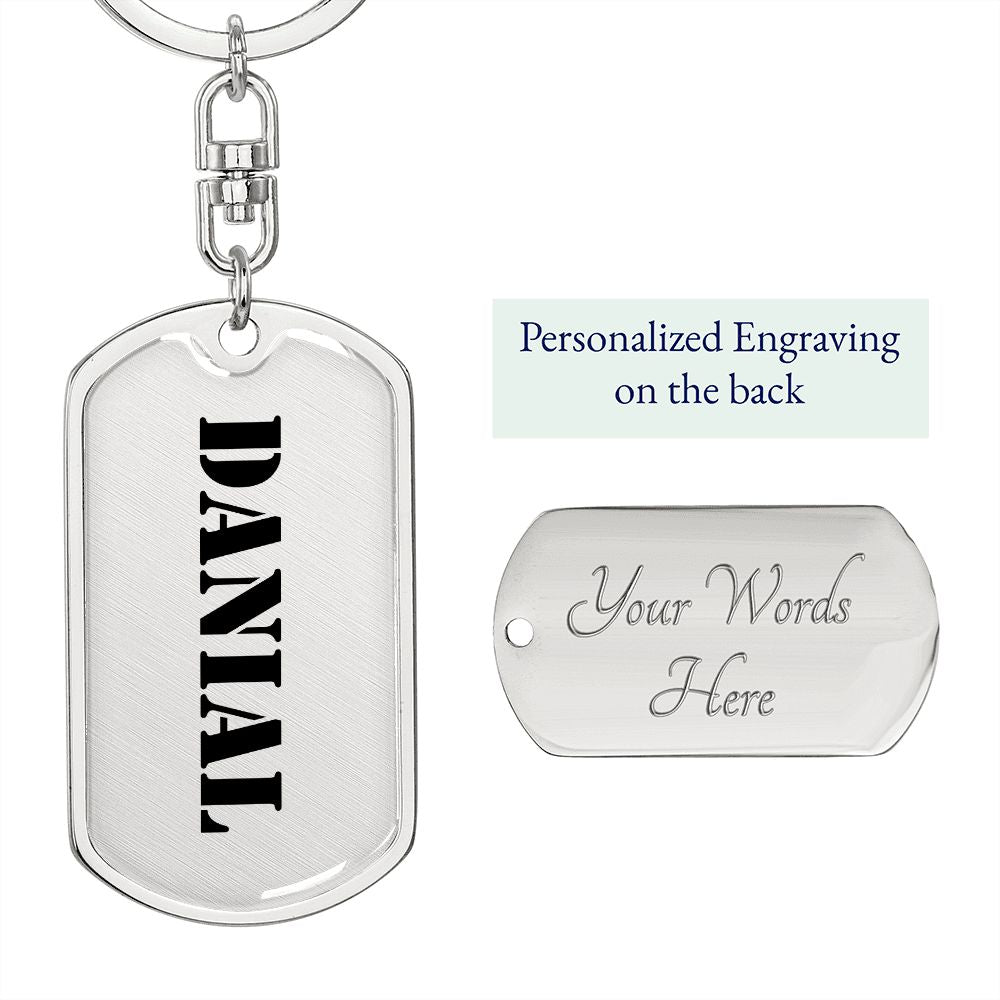 Danial - Luxury Dog Tag Keychain