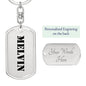 Melvin - Luxury Dog Tag Keychain