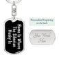 Siberian Husky's Home v2 - Luxury Dog Tag Keychain