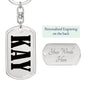 Kay v01 - Luxury Dog Tag Keychain