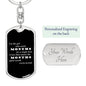 A Single Kiss - Luxury Dog Tag Keychain