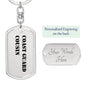 Coast Guard Cousin - Luxury Dog Tag Keychain