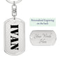 Ivan - Luxury Dog Tag Keychain