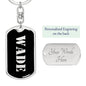 Wade v3 - Luxury Dog Tag Keychain