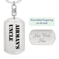 Airman's Uncle - Luxury Dog Tag Keychain