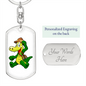 Crocodile - Luxury Dog Tag Keychain