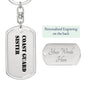 Coast Guard Sister - Luxury Dog Tag Keychain