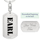Earl - Luxury Dog Tag Keychain