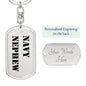 Navy Nephew - Luxury Dog Tag Keychain