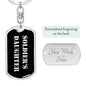 Soldier's Daughter v2 - Luxury Dog Tag Keychain