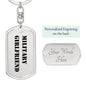 Military Girlfriend - Luxury Dog Tag Keychain