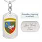 Ground Forces Command (Ukraine) - Luxury Dog Tag Keychain