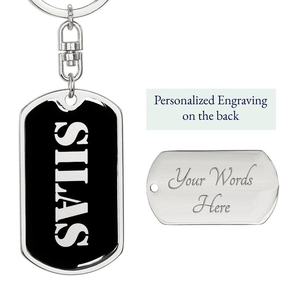 Silas v2 - Luxury Dog Tag Keychain