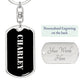 Charley v2 - Luxury Dog Tag Keychain