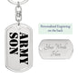 Army Son - Luxury Dog Tag Keychain