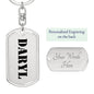 Daryl - Luxury Dog Tag Keychain