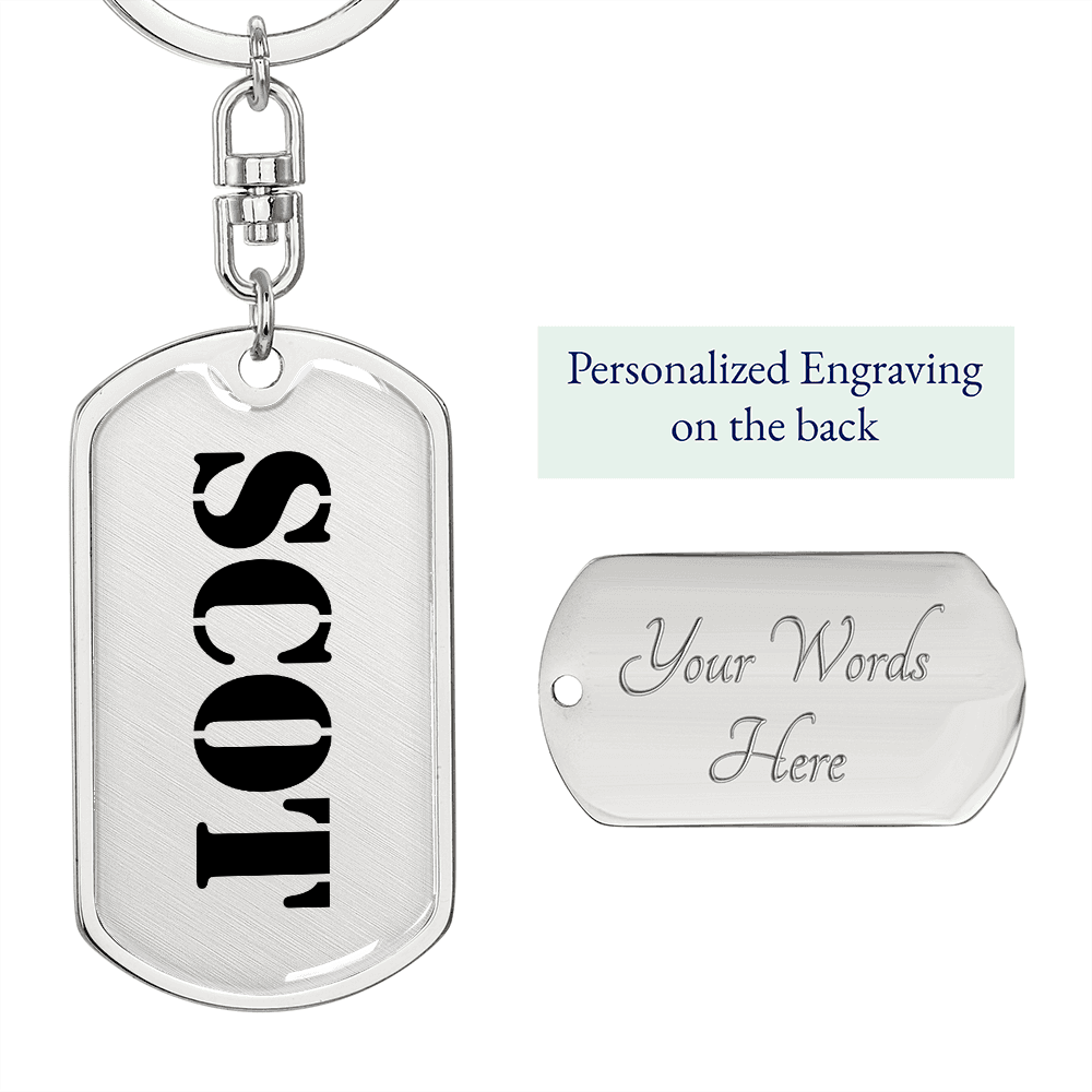 Scot - Luxury Dog Tag Keychain