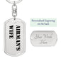 Airman's Wife - Luxury Dog Tag Keychain