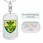 61st Jager Infantry Brigade (Ukraine) - Luxury Dog Tag Keychain