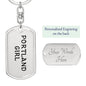 Portland Girl v4 - Luxury Dog Tag Keychain