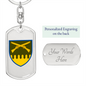 92nd Mechanized Brigade (Ukraine) - Luxury Dog Tag Keychain