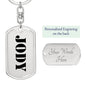 Jody - Luxury Dog Tag Keychain