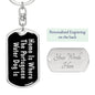 Portuguese Water Dog's Home v2 - Luxury Dog Tag Keychain