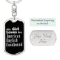 American English Coonhound v2 - Luxury Dog Tag Keychain