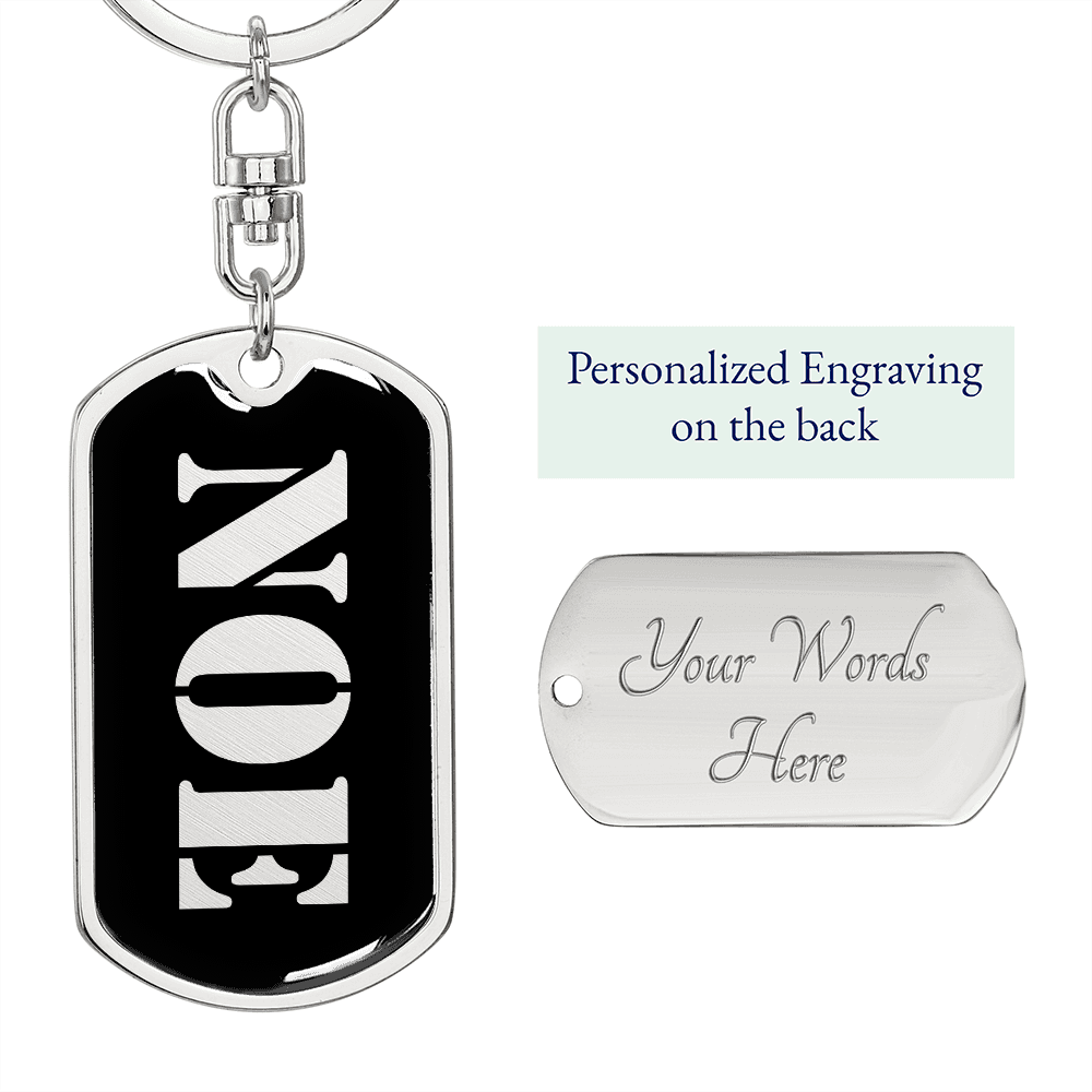 Noe v2 - Luxury Dog Tag Keychain