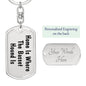 Basset Hound's Home - Luxury Dog Tag Keychain